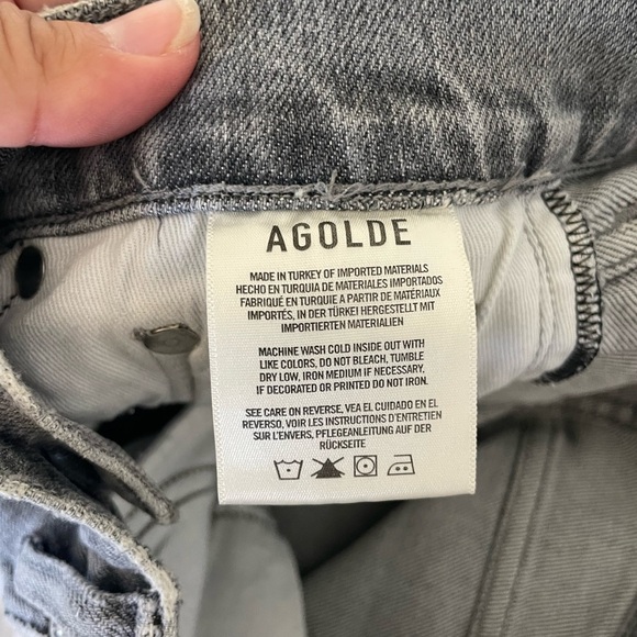 Agolde Toni Light Gray Ankle Jeans - Picture 6 of 12